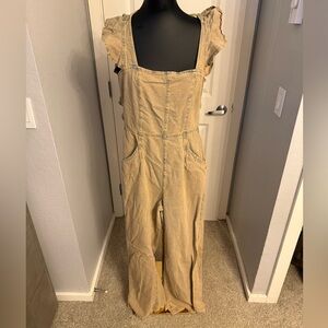 Free People Tan Jumpsuit